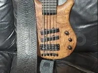 Гитарный ремень из кожи питона