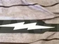 Гитарный ремень с молниями из двойной кожи с пряжкой для регулировки