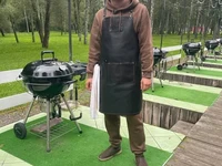 Фартук для мангала из натуральной кожи