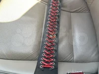 Гитарный ремень из двойной кожи в стиле Пауль Ландерс со шнуровкой