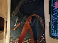 Гитарный ремень из натуральной кожи, толщина 4мм