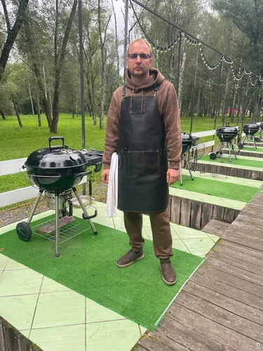 Фартук для мангала из натуральной кожи
