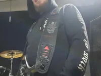 Гитарный ремень в стиле стимпанк из натуральной кожи